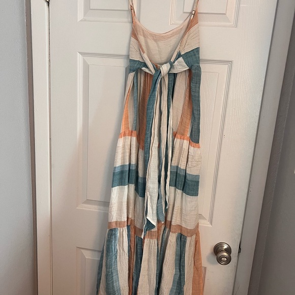 L*Space maxi Dress in Orange, Teal, and Cream - Picture 2 of 4